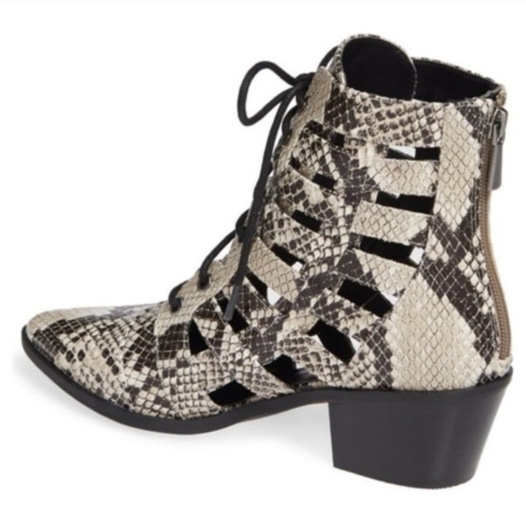 Snakeskin Ankle Boots - Picture 6 of 10